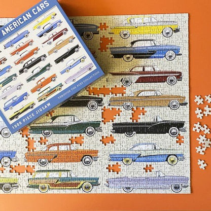 Classic American Cars 1000 Piece Jigsaw - Vroom Classics