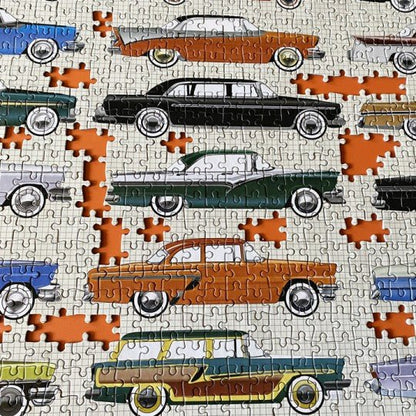 Classic American Cars 1000 Piece Jigsaw - Vroom Classics