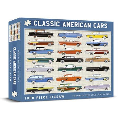 Classic American Cars 1000 Piece Jigsaw - Vroom Classics
