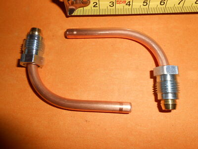 CLASSIC CAR CARBURETOR or FUEL FILTER 1/2" UNF pipe kit with bends(1/4" pipe) - Vroom Classics