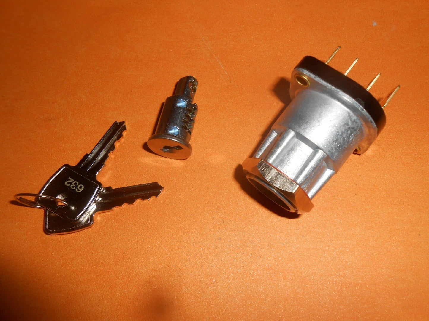 CLASSIC CAR & MOTORBIKE 2 position IGNITION SWITCH WITH LOCK BARREL & 2 KEYS - Vroom Classics