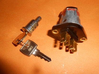 CLASSIC CAR & MOTORBIKE 2 position IGNITION SWITCH WITH LOCK BARREL & 2 KEYS - Vroom Classics