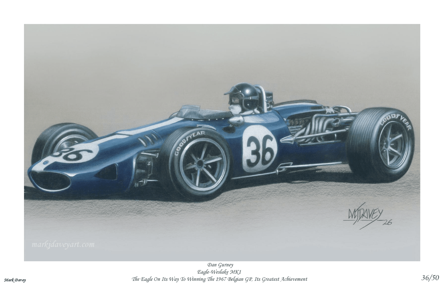 Eagle - Weslake The Most Beautiful of All - Limited Edition Giclee Print - Vroom Classics