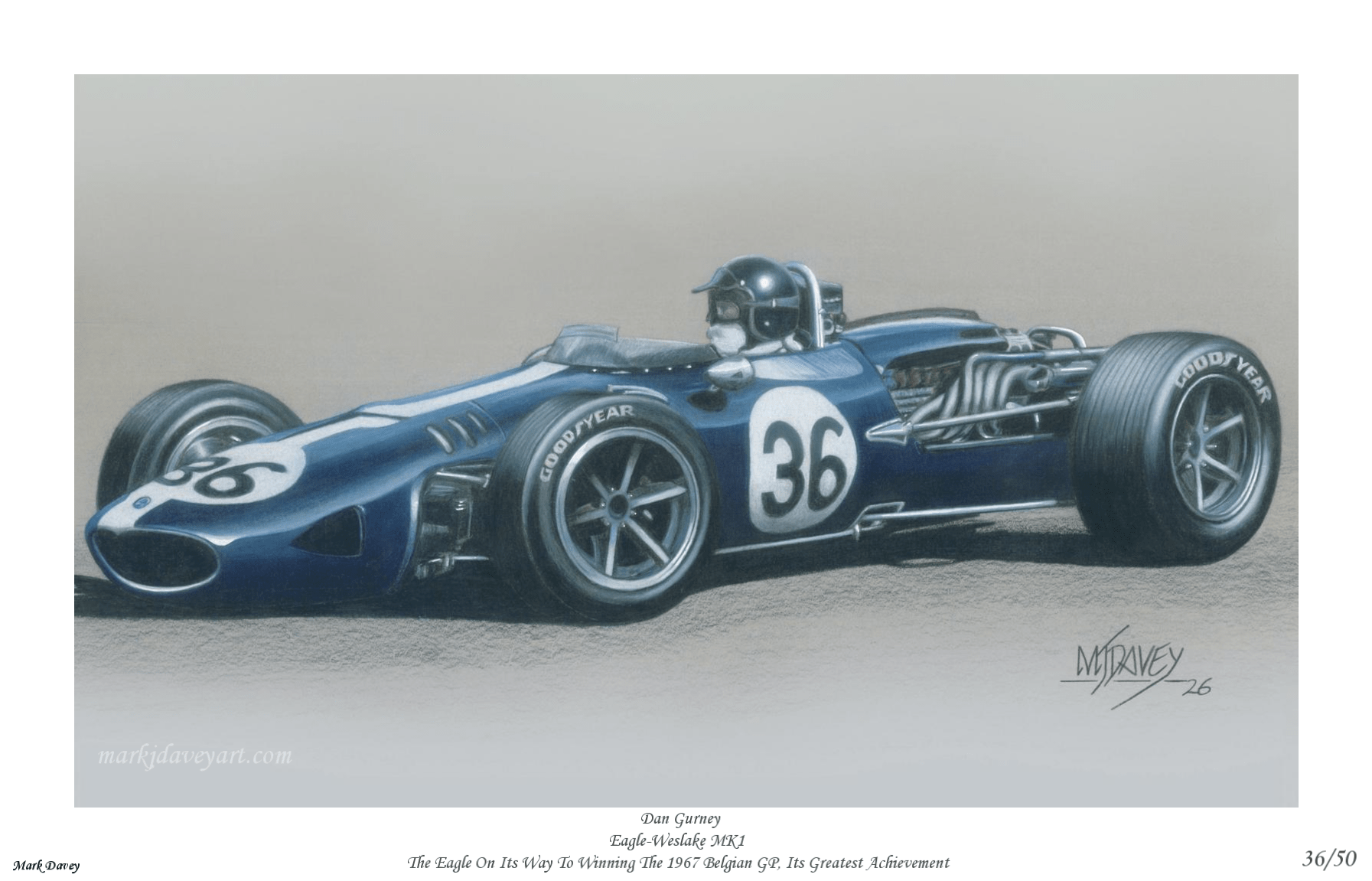 Eagle - Weslake The Most Beautiful of All - Limited Edition Giclee Print - Vroom Classics