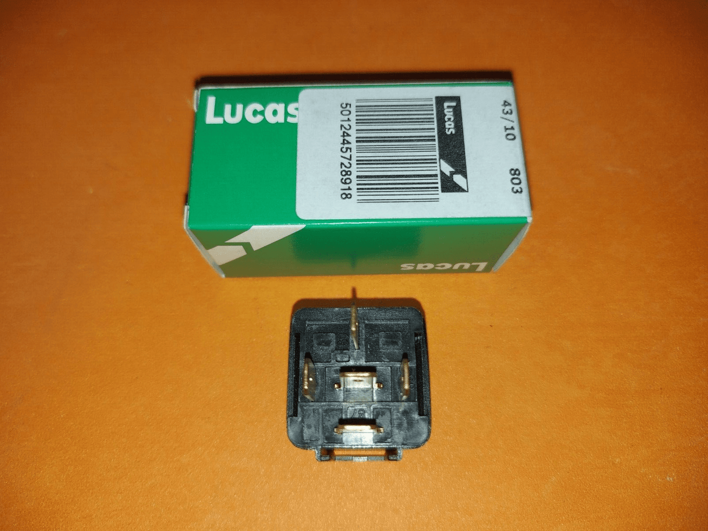 ELECTRIC FUEL PUMP RELAY 5 PIN with resister 2x 20A 12v - Genuine Lucas SRB529 - Vroom Classics