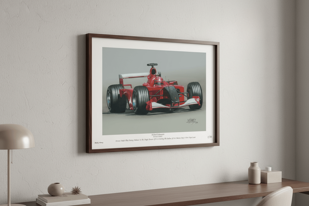 Ferrari Honours the Victims of 9 September 2011 - Limited Edition Giclee Print - Vroom Classics