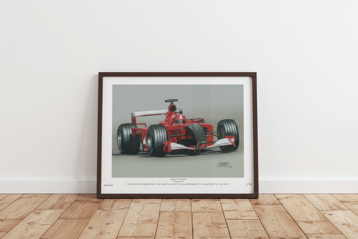 Ferrari Honours the Victims of 9 September 2011 - Limited Edition Giclee Print - Vroom Classics