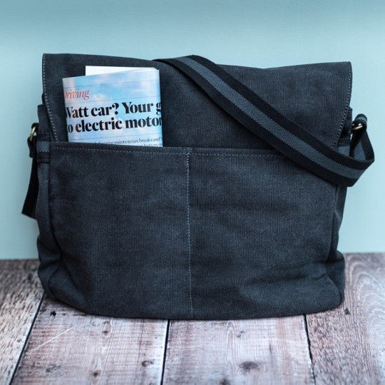Ferrari Messenger Bag Charcoal - Vroom Classics