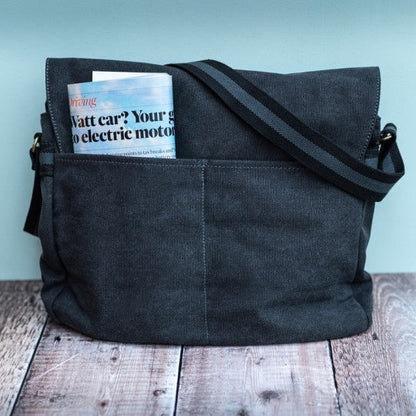 Ferrari Messenger Bag Charcoal - Vroom Classics