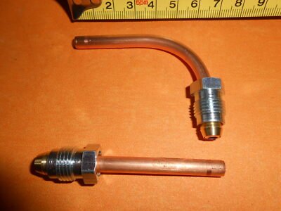 for CLASSIC CAR CARBURETOR FUEL FILTER 1/2"UNF straight+bend pipe kit(1/4" pipe) - Vroom Classics