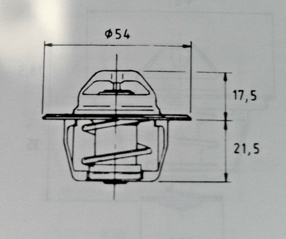 FORD ANGLIA 105E 997cc (1959-64) 82Â°C COOLANT THERMOSTAT & GASKET -Borg & Beck - Vroom Classics