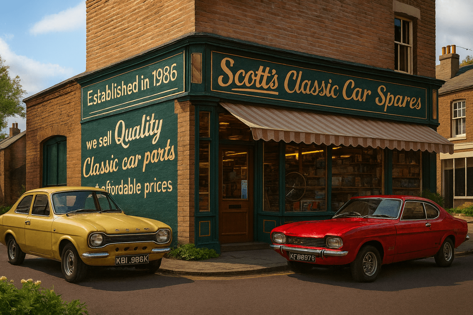 FORD CAPRI Mk2 Mk3 1.6 2.0 OHC (1975 - 85) RED 8mm PERFORMANCE IGNITION LEAD SET - Vroom Classics