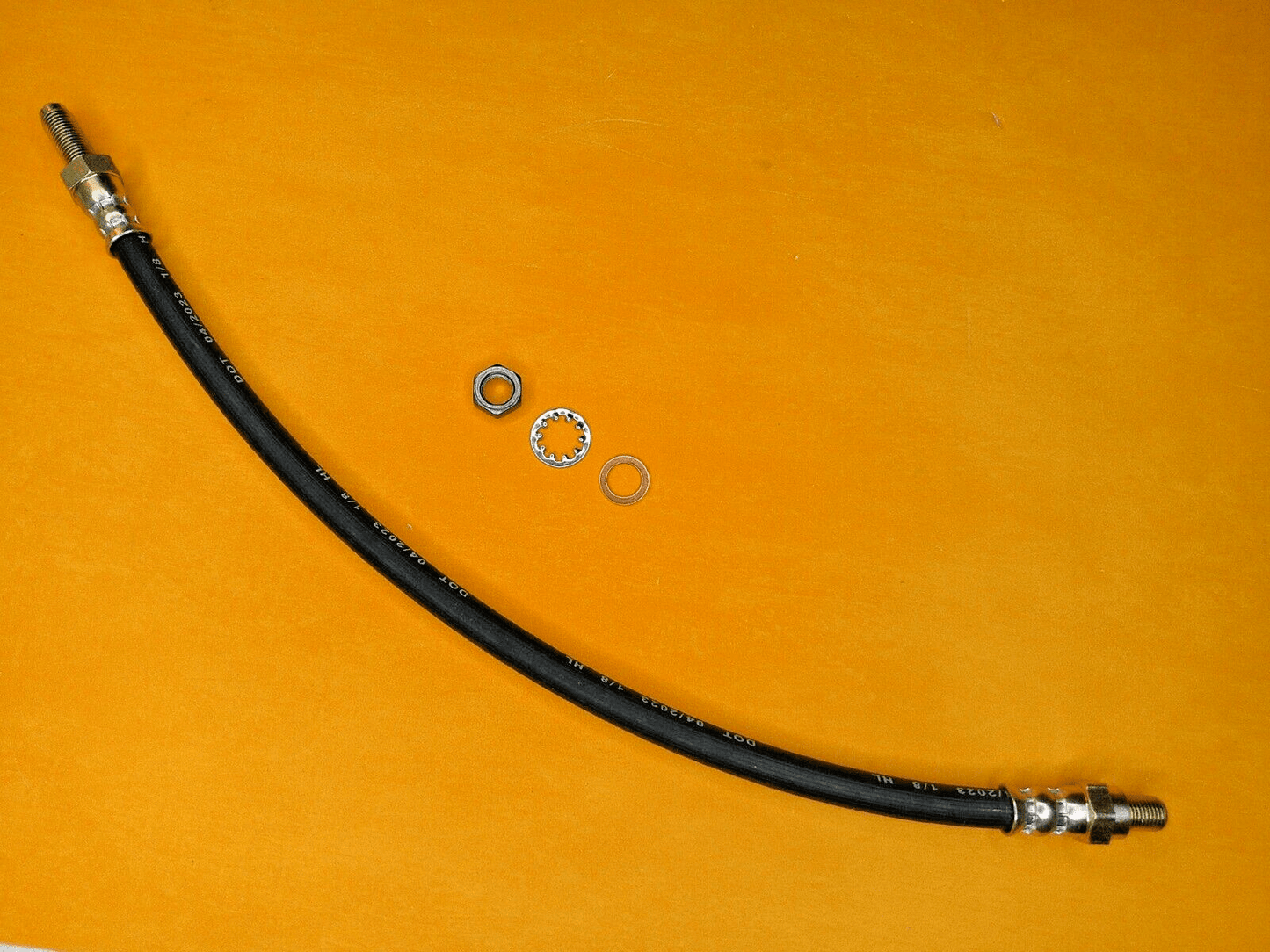 FORD CONSUL Mk2 (1956 - 62) REAR BRAKE HOSE + nut & washers - Vroom Classics