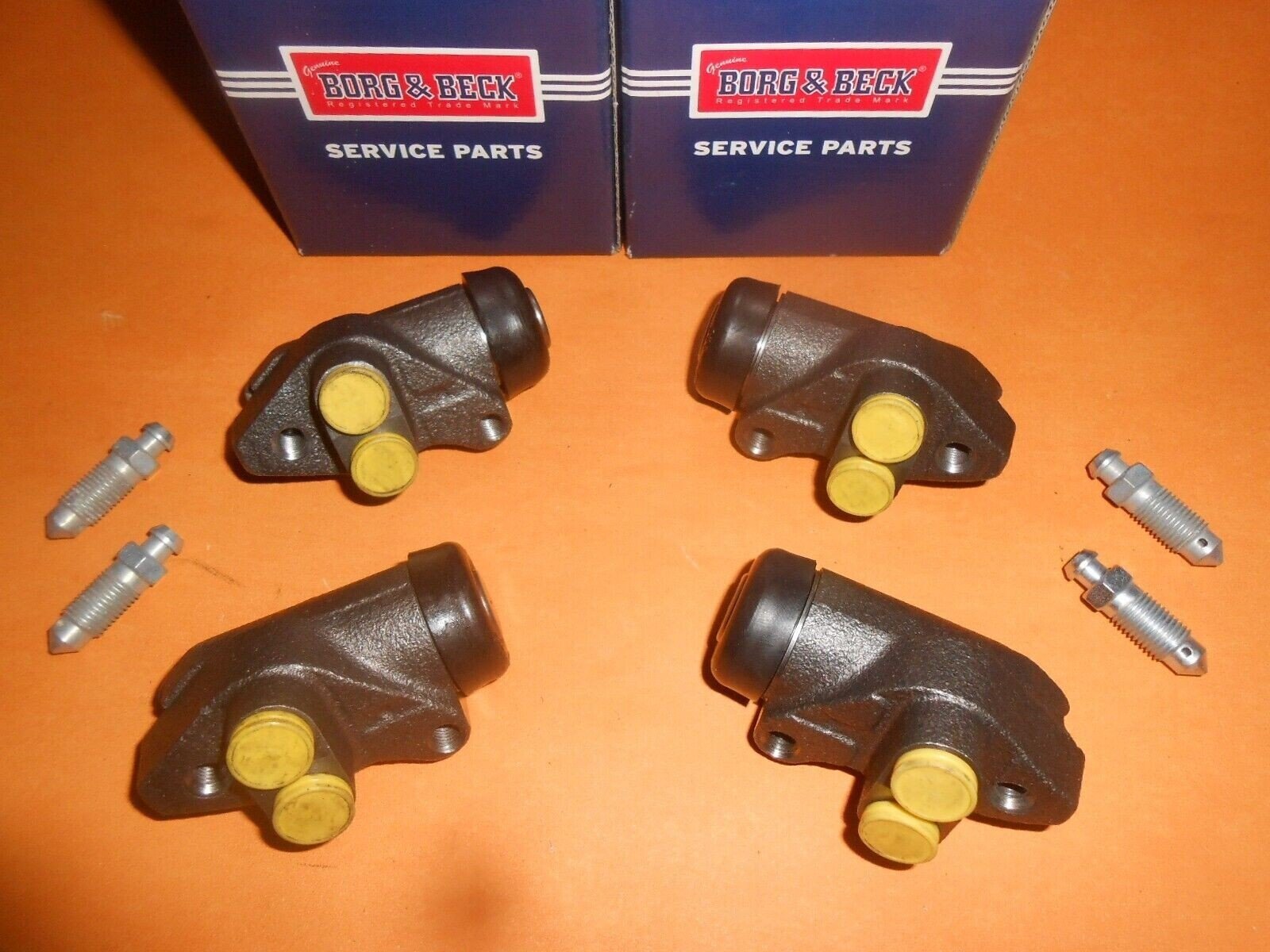 FORD CORTINA Mk1 (1962 - 1966) FRONT BRAKE WHEEL CYLINDERS (Set of 4) Borg & Beck - Vroom Classics