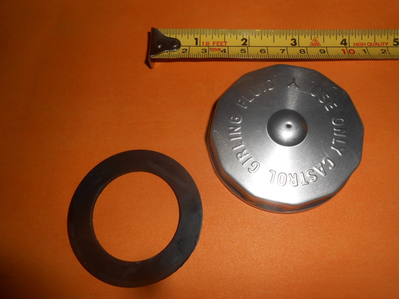 FORD CORTINA Mk1 (1962 - 66)DISC BRAKE MASTER CYLINDER ALLOY CAP & SEAL(65mm dia) - Vroom Classics