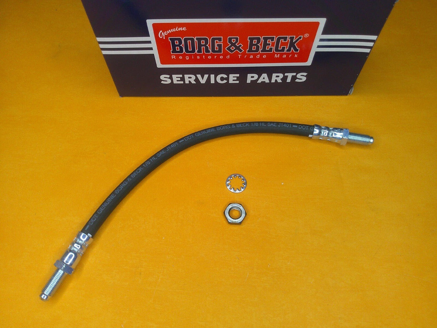FORD CORTINA Mk3 Mk4 Mk5 (1970 - 1982) REAR BRAKE HOSE - Genuine Borg & Beck - Vroom Classics