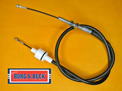 FORD CORTINA Mk4 1.6 2.0 OHC (1977-07/1979) CLUTCH CABLE - GENUINE BORG & BECK - Vroom Classics