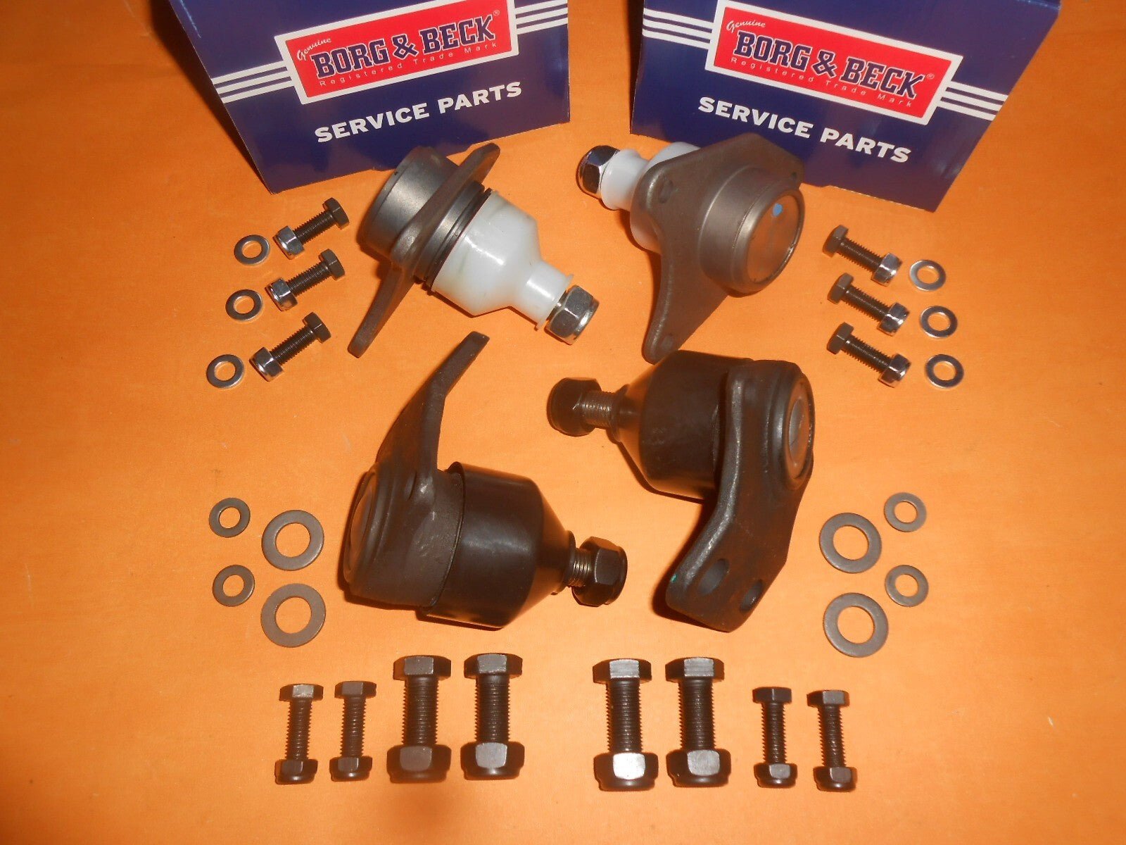 FORD CORTINA Mk4 Mk5(1977-1982) UPPER & LOWER BALL JOINTS SET of 4 - BORG & BECK - Vroom Classics