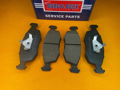 FORD ESCORT 1.8 16V XR3i (1992 - 95) FRONT BRAKE PADS - GENUINE BORG & BECK - Vroom Classics
