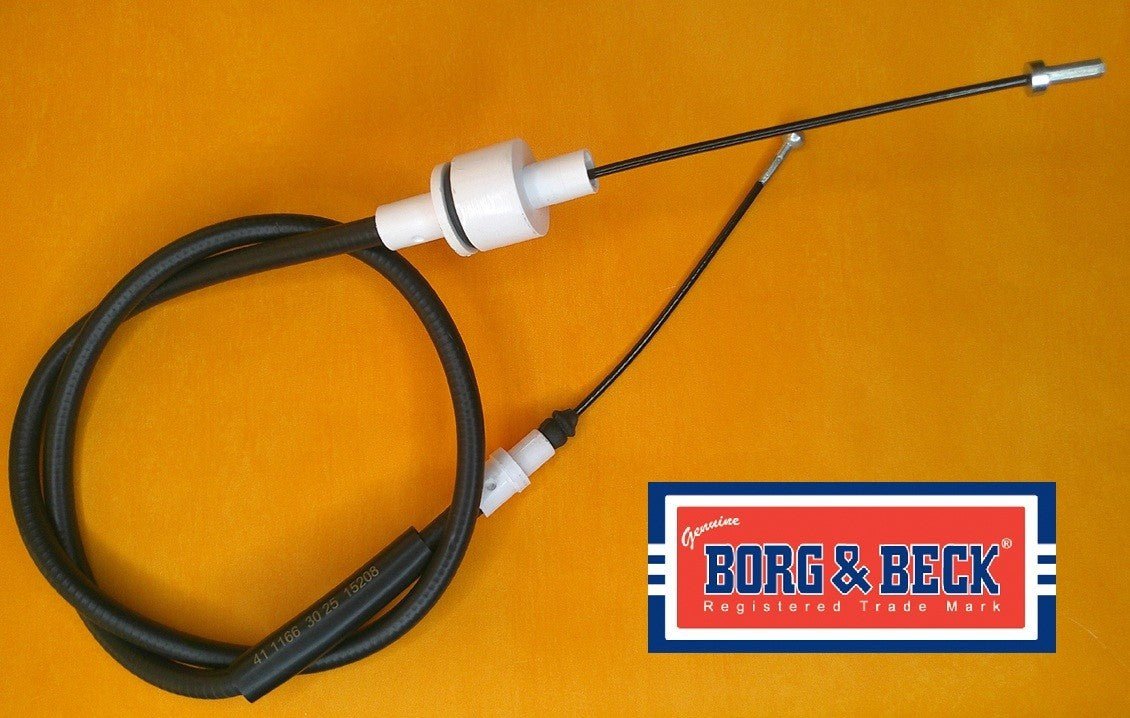FORD ESCORT Mk3 1100 1300 1600 (1980-85) NEW CLUTCH CABLE - GENUINE BORG & BECK - Vroom Classics