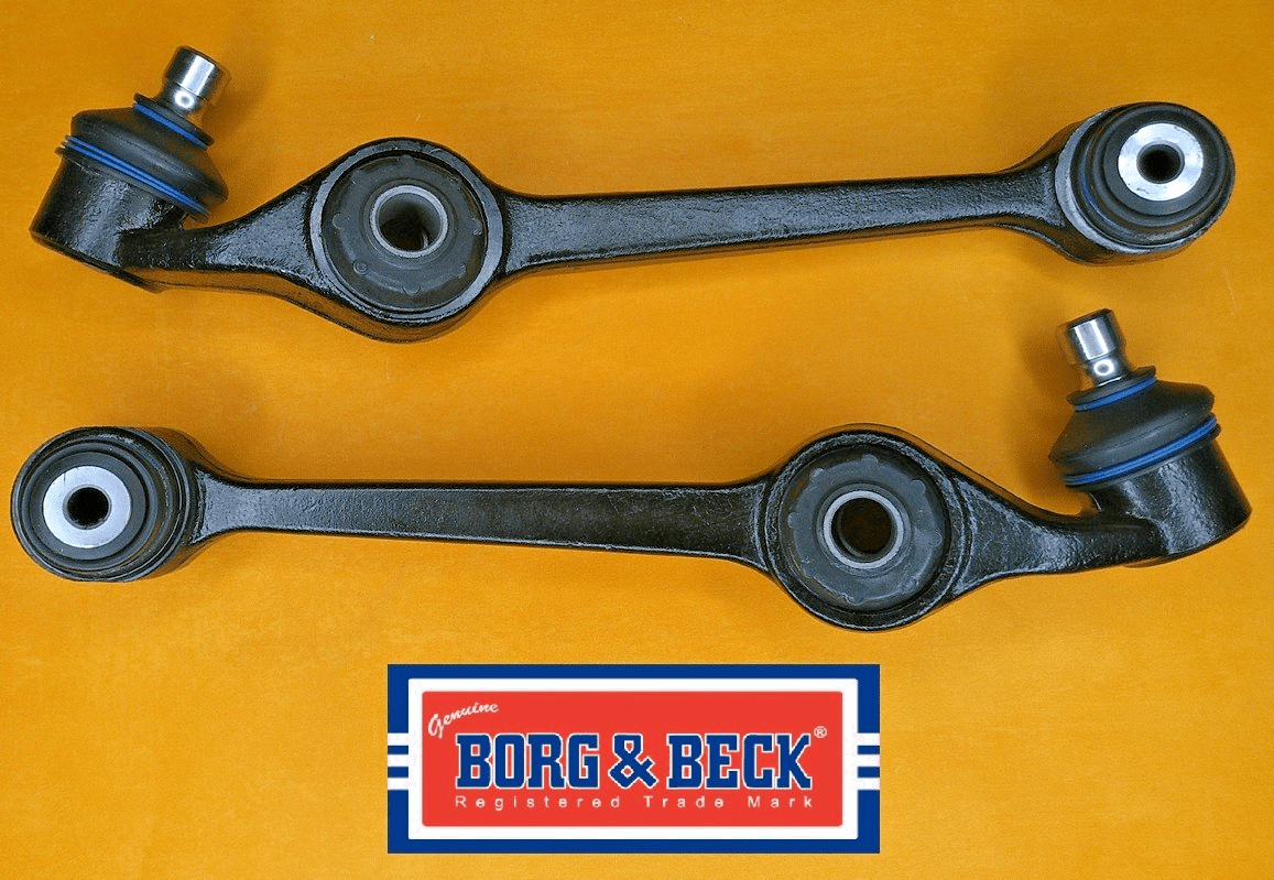 FORD ESCORT Mk3 Mk4 (1980-1990) TRACK CONTROL ARMS PAIR -Genuine Borg & Beck - Vroom Classics