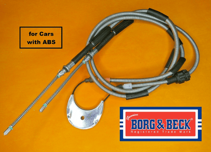 FORD ESCORT MK4 inc XR3i RS Turbo (1986 -1990) REAR HANDBRAKE CABLE "with ABS" - Vroom Classics
