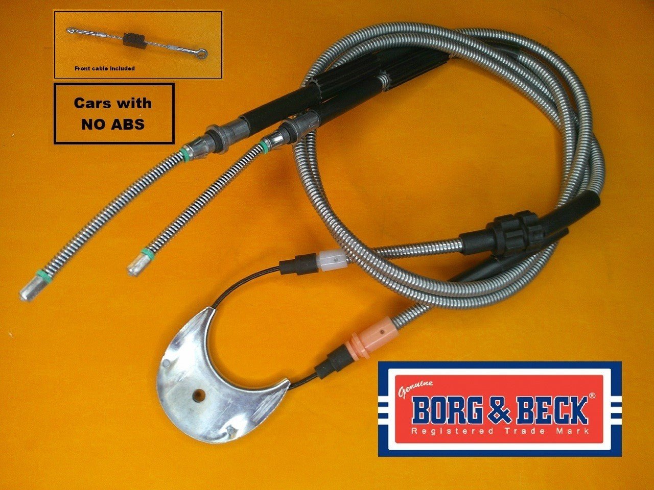 FORD ESCORT MK4 inc XR3i RS Turbo(1986 -1990)COMPLETE HANDBRAKE CABLES "No ABS" - Vroom Classics