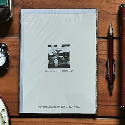Ford Escort Monte Carlo Rally Pop Art Greeting Cards - Vroom Classics