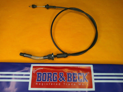 FORD FIESTA Mk2 XR2 (1984-89) NEW THROTTLE CABLE - Genuine Borg & Beck - Vroom Classics