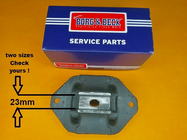 FORD GRANADA 2.5 TD (1988 - 93) GEARBOX MOUNT Genuine Borg & Beck - Vroom Classics