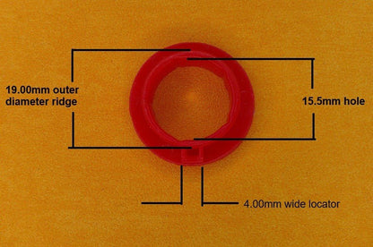 FORD GRANADA MK1 (09/75 - 08/77) BRAKE & CLUTCH PEDAL BUSHES (Set of 4) - Vroom Classics