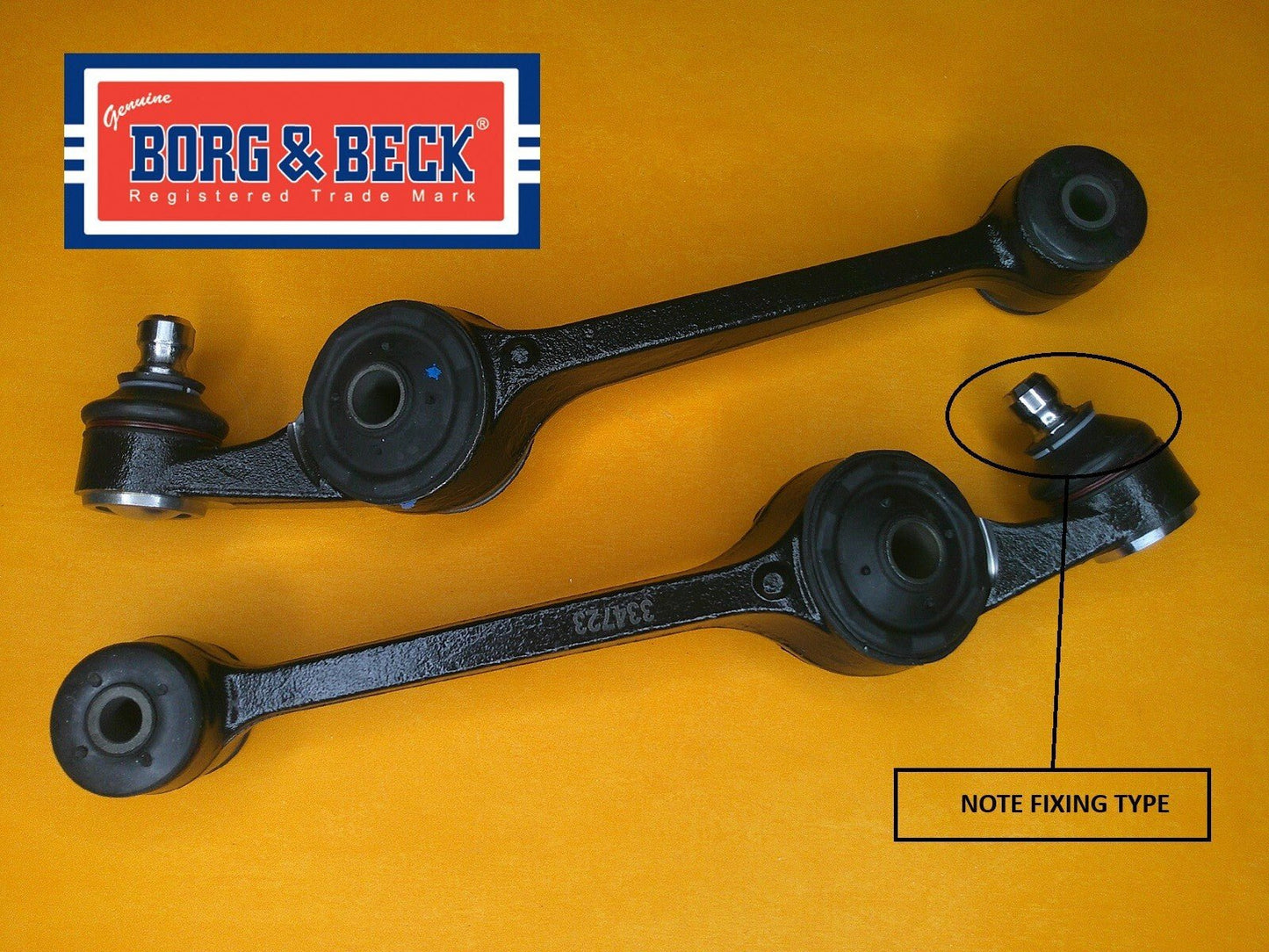 FORD SIERRA RS COSWORTH (1988-93)TRACK CONTROL ARMS PAIR -Genuine Borg & Beck - Vroom Classics