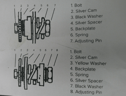 FORD THAMES VAN 400E (1957 - 1965) FRONT BRAKE SHOES ADJUSTER KIT - MPK2 - Vroom Classics
