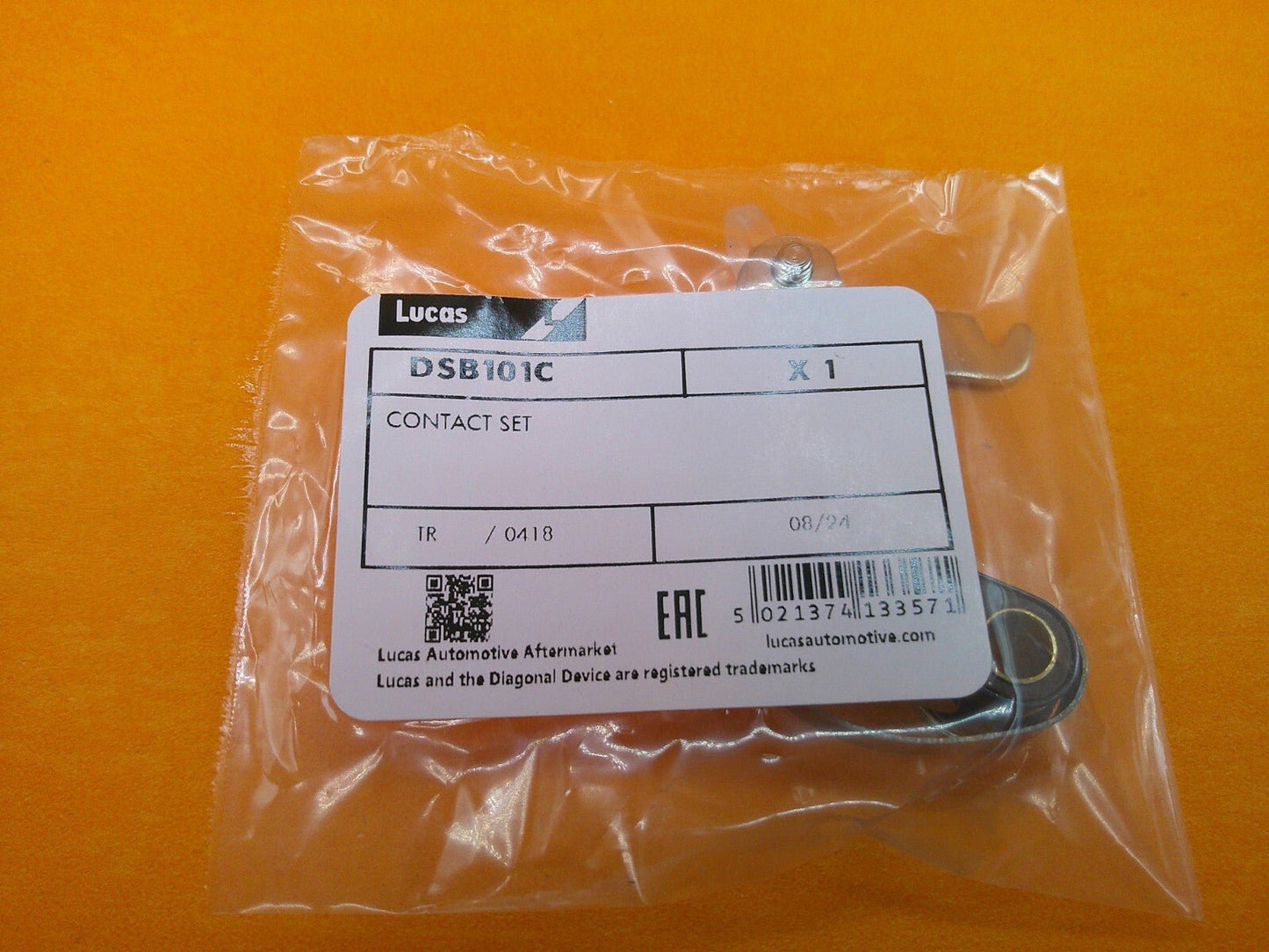 FORD ZEPHYR 4 ZEPHYR 6 Mk3(1962 - 1966) IGNITION CONTACT SET - GENUINE LUCAS DSB101C - Vroom Classics