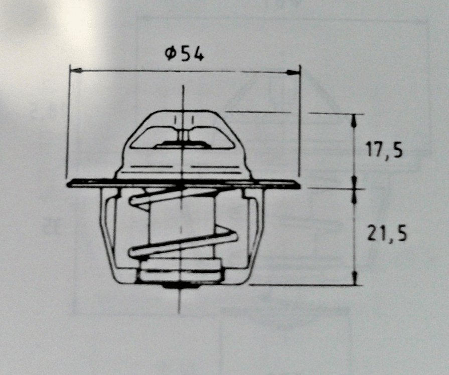 FORD ZEPHYR ZODIAC Mk2 (1956-62) 82Â°C COOLANT THERMOSTAT & GASKET -Borg & Beck - Vroom Classics