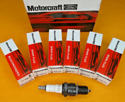 FORD ZEPHYR ZODIAC Mk2 (1956-62) MOTORCRAFT AG22 SPARK PLUGS (x6) - Vroom Classics