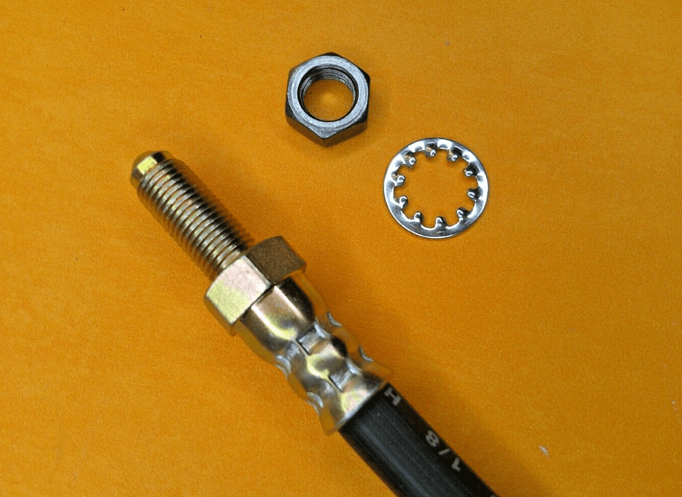 FORD ZEPHYR ZODIAC Mk2 (1956 - 62) REAR BRAKE HOSE + nut & washers - Vroom Classics
