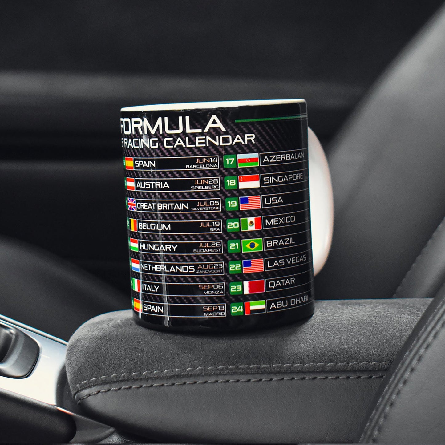 Formula 1 calendar Mug 2026 - Vroom Classics