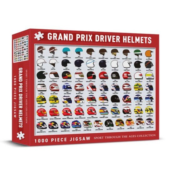 Formula 1 Helmets Through the Ages Jigsaw - Vroom Classics
