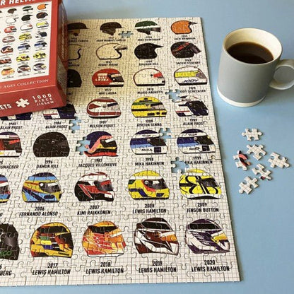 Formula 1 Helmets Through the Ages Jigsaw - Vroom Classics