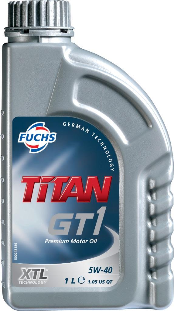 Fuchs Titan GT1 5W - 40 SN/SM Engine Oil Lubricant 1 Litre ACEA C3 API SN/SM - Vroom Classics