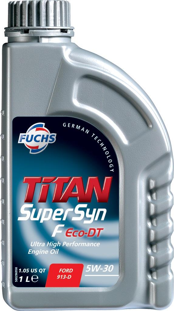 Fuchs Titan Supersyn F ECO - DT 5W - 30 Engine Oil Lubricant 1 Litre ACEA A1/B1 - Vroom Classics