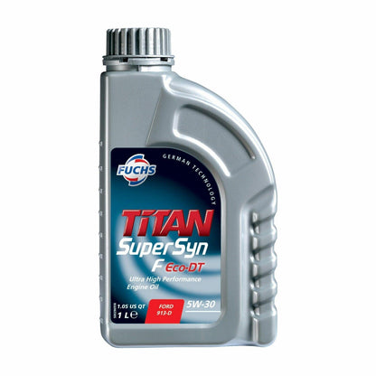 Fuchs Titan Supersyn F ECO - DT 5W - 30 Engine Oil Lubricant 1 Litre ACEA A1/B1 - Vroom Classics