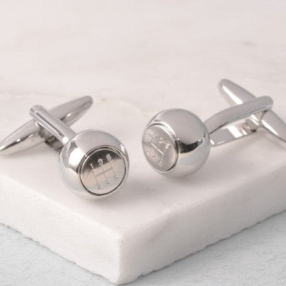 Gear Knob Cufflinks - Vroom Classics