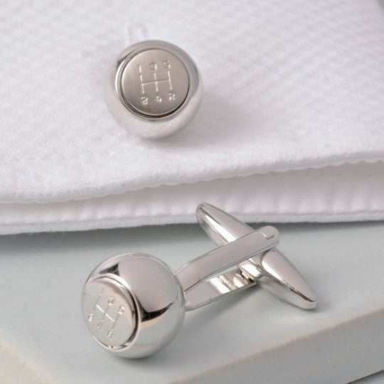 Gear Knob Cufflinks - Vroom Classics