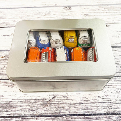 Gift Tin of Chocolate Campervan Buses - Vroom Classics