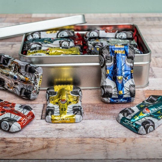 Gift Tin of Chocolate Formula 1 Cars - Vroom Classics