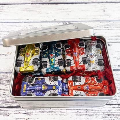 Gift Tin of Chocolate Formula 1 Cars - Vroom Classics