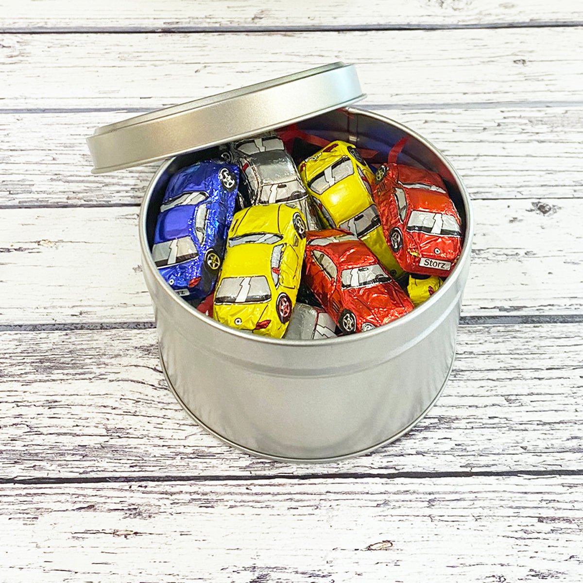 Gift Tin of Chocolate Sports Cars - Vroom Classics