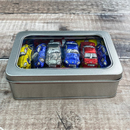 Gift Tin of Chocolate Sports Cars - Vroom Classics